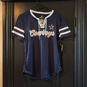 Fanatics Navy Blue Cowboys Women's Top S NWT